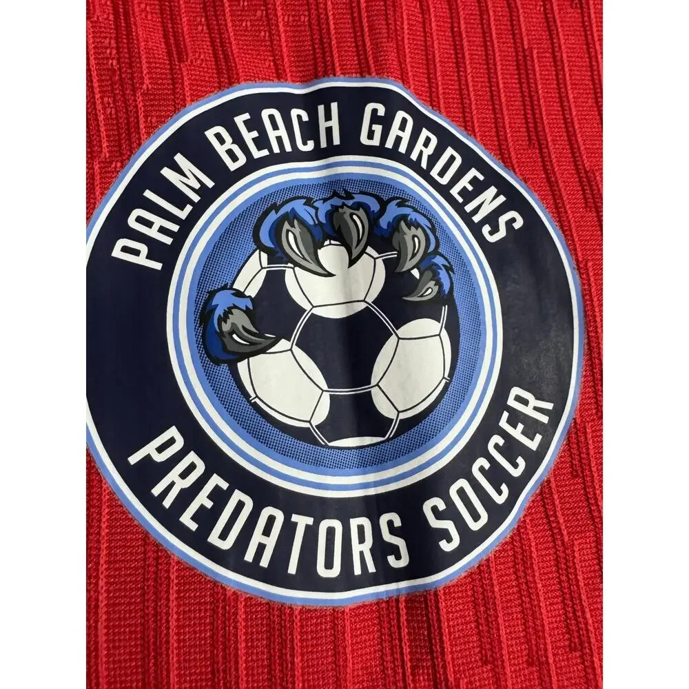Nike ADV Red Jersey Medium Palm Beach Gardens Predator Soccer 19x25
